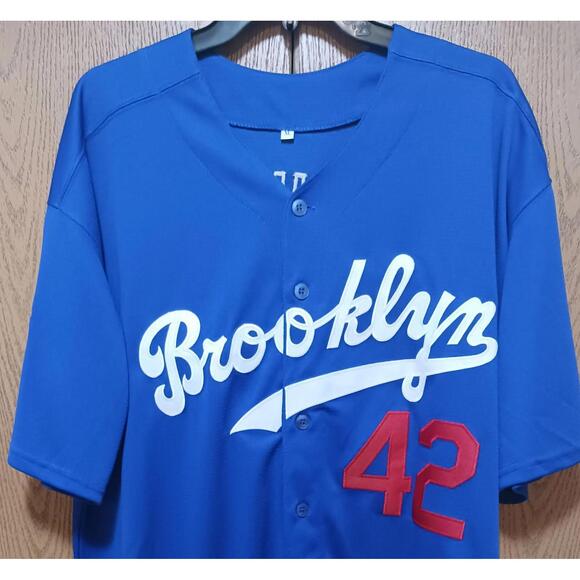 Jackie Robinson (Brooklyn)-(Blue)-(Jersey)-(XL)-$50.00 - Picture 3 of 9